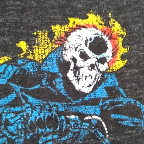SALE! Vtg Marcel Ghost Rider Mad Engine Unisex Shirt Sz.S (BX51) - Picture 3 of 8